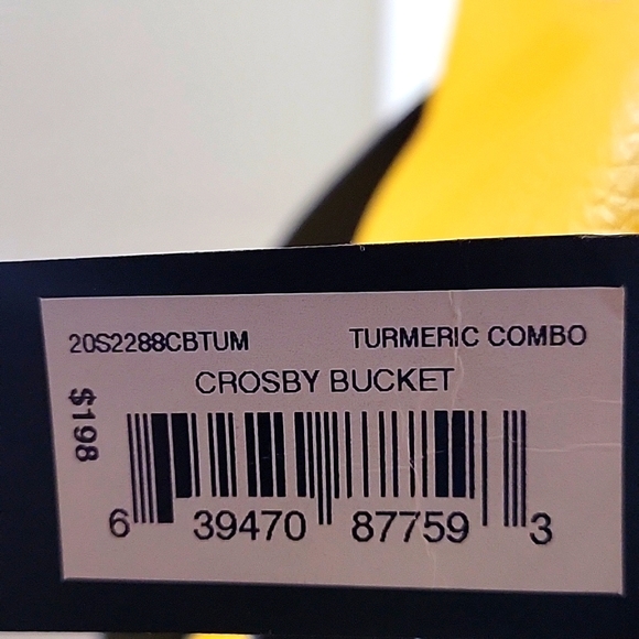 botkier Convertible Bucket Leather Bag, Turmeric Combo, NWT - Picture 14 of 15